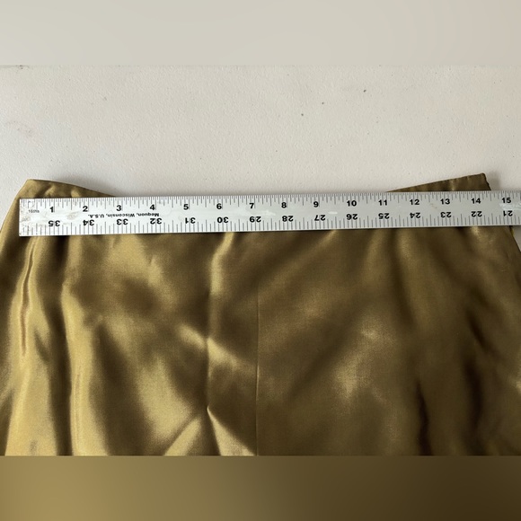 Carmen Marc Valvo collection gold skirt - Picture 8 of 10